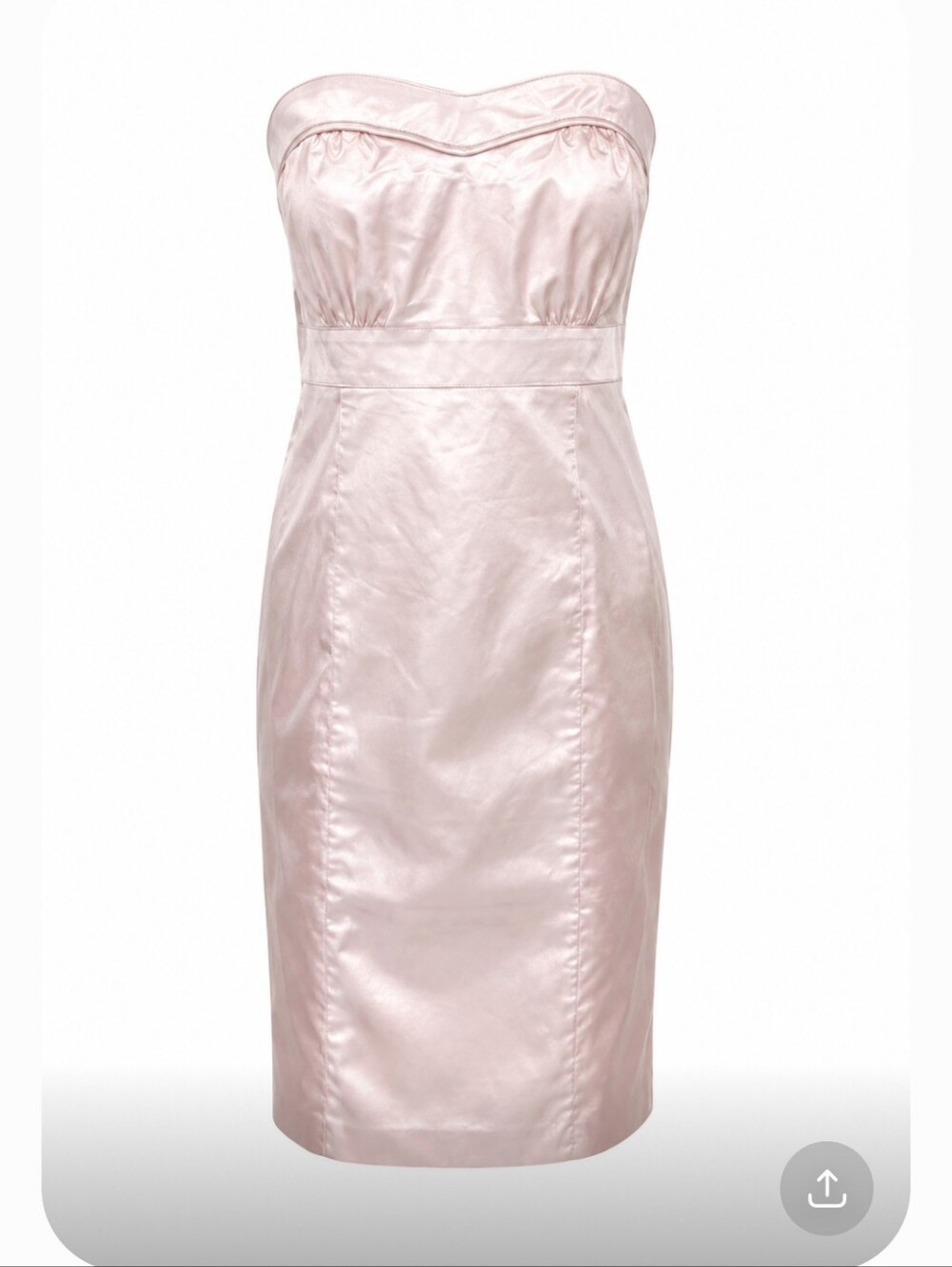 Simons Contemporaine nude strapless sheen dress size S
